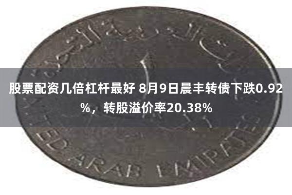 股票配资几倍杠杆最好 8月9日晨丰转债下跌0.92%，转股溢价率20.38%