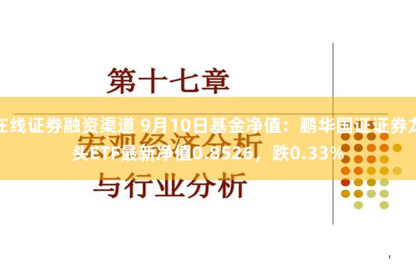 在线证劵融资渠道 9月10日基金净值：鹏华国证证券龙头ETF最新净值0.8526，跌0.33%