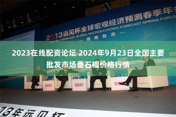 2023在线配资论坛 2024年9月23日全国主要批发市场番石榴价格行情