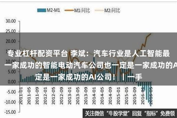 专业杠杆配资平台 李斌：汽车行业是人工智能最好的应用场景！一家成功的智能电动汽车公司也一定是一家成功的AI公司！丨一手